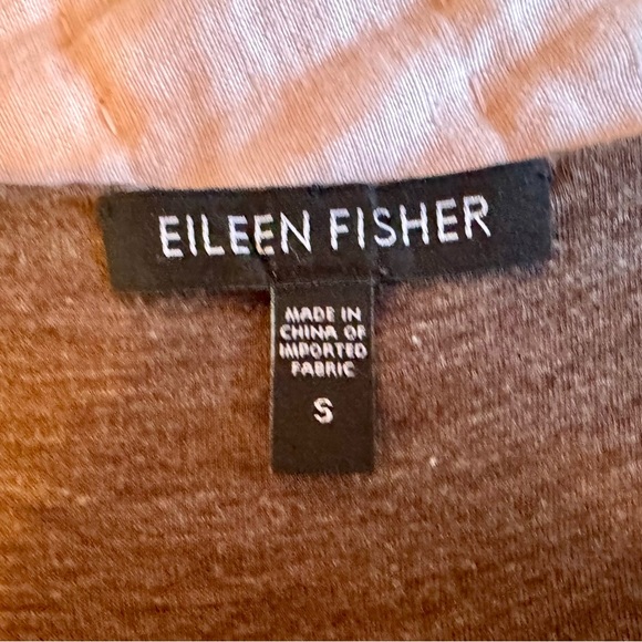 Eileen Fisher Cap Sleeve Scoop Neck Brown Dress Size Small - Picture 5 of 6
